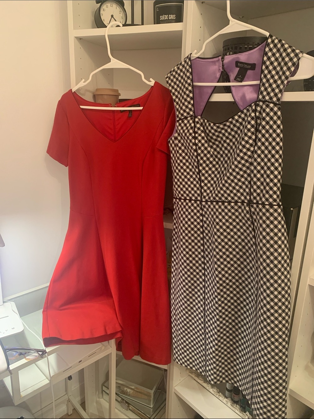 White House Black Market Red Fit-and-Flare Mini Dress